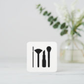 Carte De Visite Carré Artiste de maquillage (Debout devant)