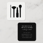 Carte De Visite Carré Artiste de maquillage (Devant / Derrière)