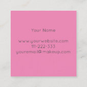 Carte De Visite Carré Artiste de maquillage (Dos)