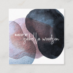 Carte De Visite Carré Artiste de maquillage Ethérée Abstraite