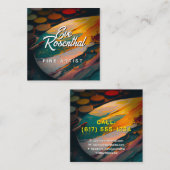 Carte De Visite Carré Artiste | Professionnel (Devant / Derrière)