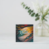 Carte De Visite Carré Artiste | Professionnel (Debout devant)