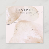 Carte De Visite Carré Artistic Aquarelle Écran de bijouterie (Devant)