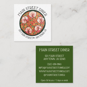 Carte De Visite Carré Asopao con Camarones Porto-Rico crevette Steven