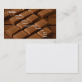 Carte de visite Carré au chocolat (Devant / Derrière)