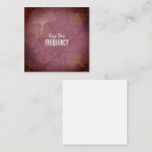 Carte De Visite Carré Augmentez votre devis de fréquence sur les Feuille (Devant / Derrière)