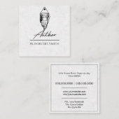 Carte De Visite Carré Auteur (Devant / Derrière)