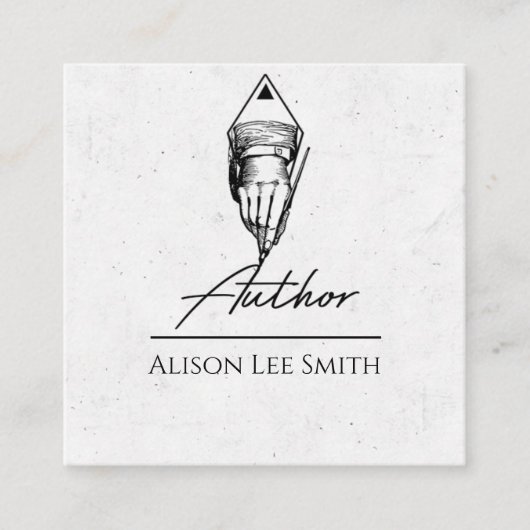 Carte De Visite Carré Auteur (Devant)