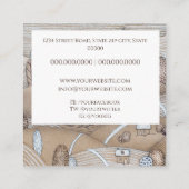 Carte De Visite Carré Auteur de livres pour enfants (Dos)