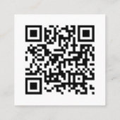 Carte De Visite Carré Avis Tripadvisor | Code QR de révision commerciale (Dos)