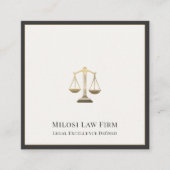 Carte De Visite Carré Avocat de haut niveau simple (Devant)