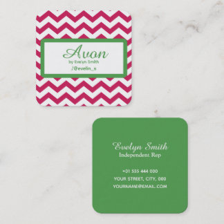 Carte De Visite Carré Avon Marketing Beauty