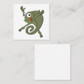 Carte De Visite Carré Awesome Chameleon (Devant / Derrière)