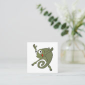 Carte De Visite Carré Awesome Chameleon (Debout devant)