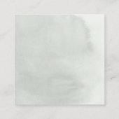 Carte De Visite Carré Baby shower de la verdure du carillon de couches (Dos)