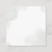 Carte De Visite Carré Baby shower de verdure dorée au caleçon (Dos)