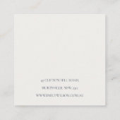 Carte De Visite Carré Baies d'hiver Chic Red Neige Porte-Écouteurs (Dos)