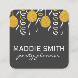 Carte De Visite Carré Ballons de fête