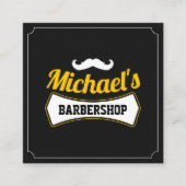 Carte De Visite Carré Barbier Classique Coiffeuse Coiffeuse (Devant)