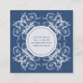 Carte de visite Carré baroque rétro (Dos)