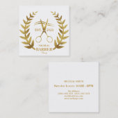 Carte De Visite Carré Barre de ciseaux simples (Devant / Derrière)