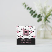 Carte De Visite Carré BATS citrouilles HALLOWEEN (Debout devant)