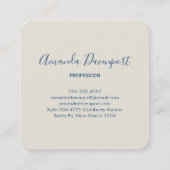 Carte De Visite Carré Beaker & Test Tube Science Themed (Dos)