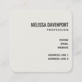 Carte De Visite Carré Beau ciel bleu avec cygnes volants (Dos)