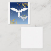 Carte De Visite Carré Beau et gracieux anges (Devant / Derrière)