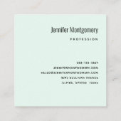 Carte De Visite Carré Beau gâteau de fête de Glam brillant (Dos)