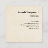 Carte De Visite Carré Beaux Chevaux Style Boho Occidental (Dos)