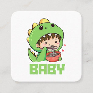 Carte De Visite Carré bébé godzilla