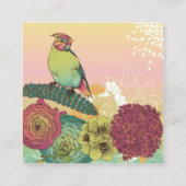 Carte De Visite Carré Belle flore (Dos)