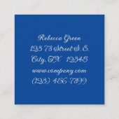 Carte De Visite Carré Belles Lilacs En Mason Jar Rustique (Dos)