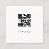 Carte de visite Carré Biz fait main (Dos)