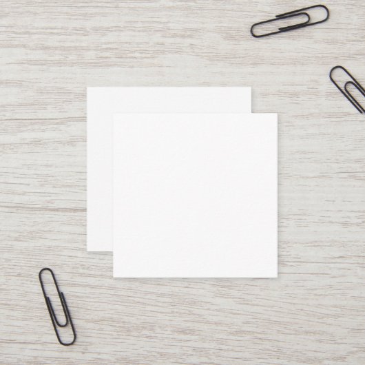 Carte de visite carré blanc (Devant/Arrière en situation)