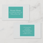 Carte De Visite Carré blanc en relief (Devant / Derrière)