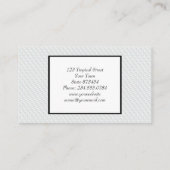 Carte De Visite Carré blanc en relief (Dos)