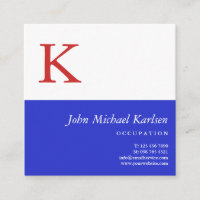 Bleu blanc rouge| Monogramme moderne