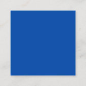 Carte de visite Carré bleu Cobalt (Dos)