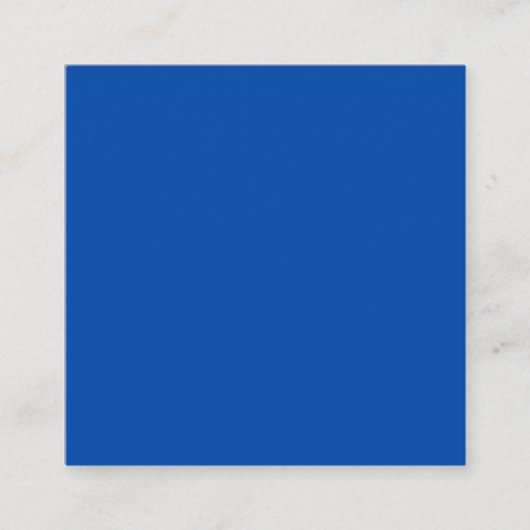 Carte de visite Carré bleu Cobalt (Devant)