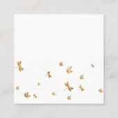 Carte de visite Carré Bleu et Or (Dos)