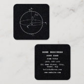 Carte De Visite Carré Bloch Sphere | Quantum Bit (Qubit) Physics / Math (Devant / Derrière)