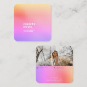 Carte De Visite Carré Blogueur sur la mode célébrité du web sur Instagra (Devant / Derrière)
