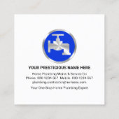 Carte De Visite Carré Blue Home Border Leaking Faucet (Dos)