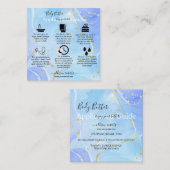 Carte De Visite Carré Body Butter Application Guide Moderne Élégant (Devant / Derrière)