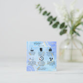 Carte De Visite Carré Body Butter Application Guide Moderne Élégant (Debout devant)