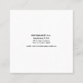 Carte De Visite Carré Boho Blue Dreamcatcher Logo de lecture psychique (Dos)