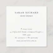 Carte De Visite Carré Boho Dreamcatcher Merci aquarelle à commande (Dos)