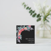 Carte De Visite Carré Boho Floral Patal Blush Event Planner (Debout devant)